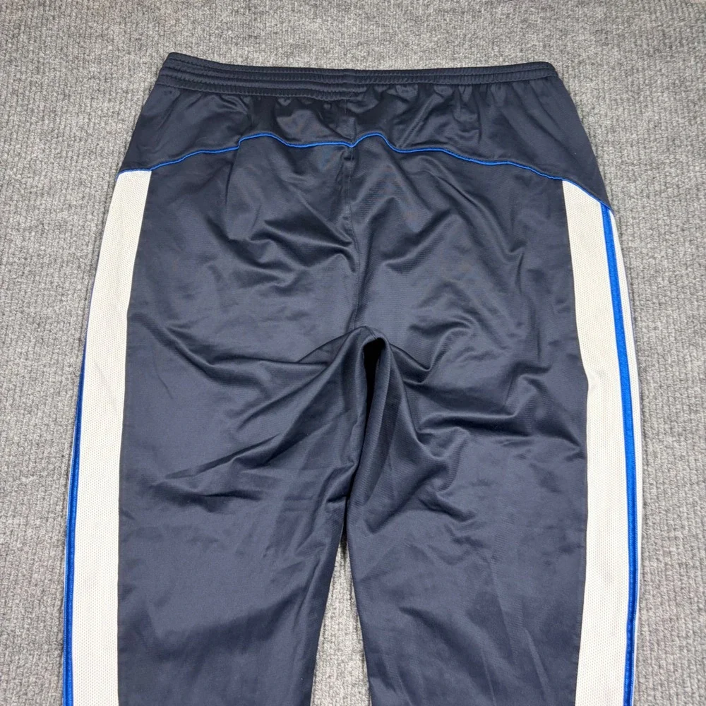 Adidas Sweatpants Men's XL Navy Side Stripe Athletic Track Performance AZ8001
